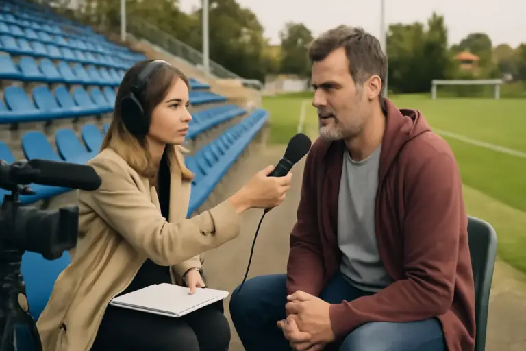 La preparazione di un’intervista in uno stadio locale: il passaggio fondamentale che rende autentico ogni racconto