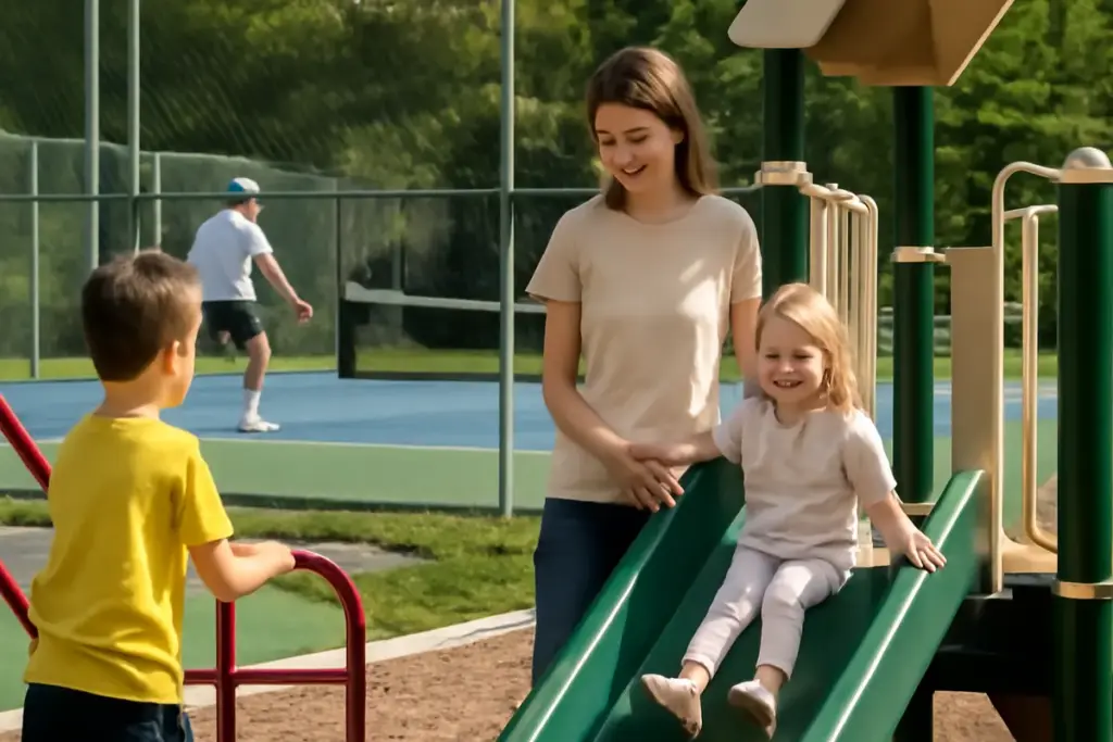 Aree giochi nei complessi sportivi: perché favoriscono lo sport in famiglia e come scegliere le più sicure